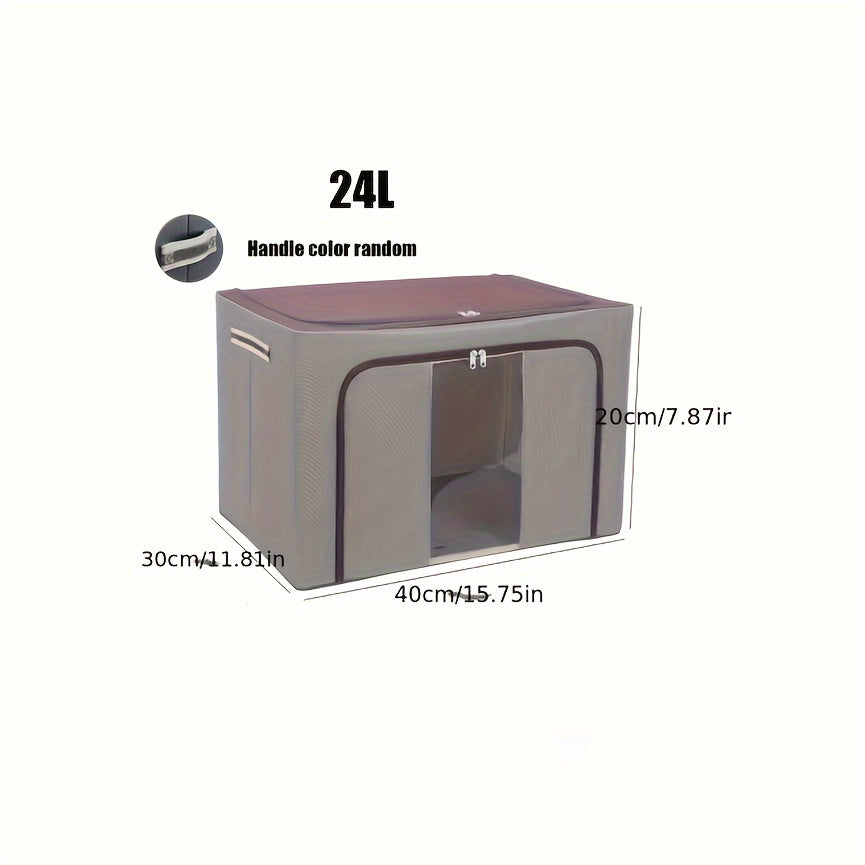 1pc Extra-Large Foldable Storage Box for Clothes and Quilts - Dustproof and Space-Saving Organizer for Home and College Dorms