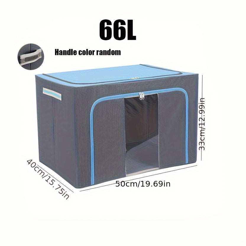 1pc Extra-Large Foldable Storage Box for Clothes and Quilts - Dustproof and Space-Saving Organizer for Home and College Dorms