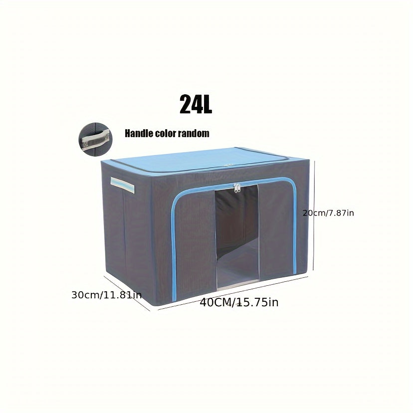 1pc Extra-Large Foldable Storage Box for Clothes and Quilts - Dustproof and Space-Saving Organizer for Home and College Dorms