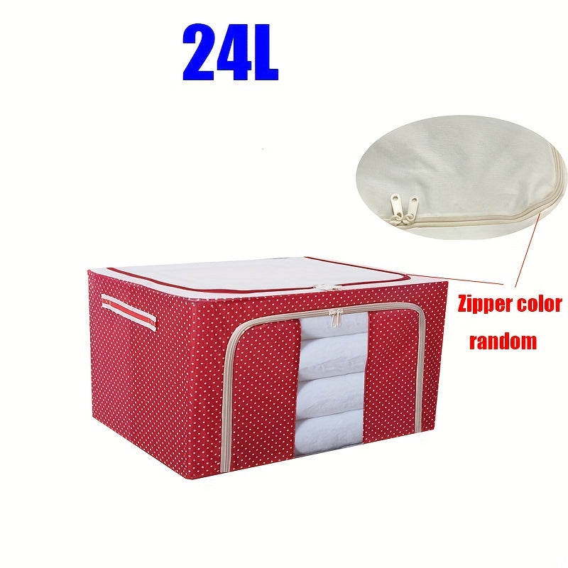 1pc Extra-Large Foldable Storage Box for Clothes and Quilts - Dustproof and Space-Saving Organizer for Home and College Dorms