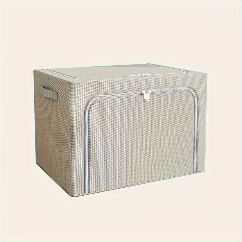 1pc Extra-Large Foldable Storage Box for Clothes and Quilts - Dustproof and Space-Saving Organizer for Home and College Dorms