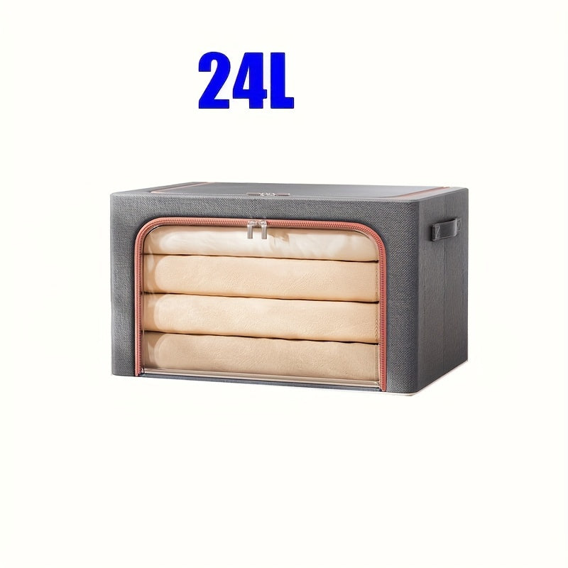 1pc Extra-Large Foldable Storage Box for Clothes and Quilts - Dustproof and Space-Saving Organizer for Home and College Dorms