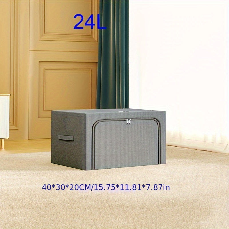 1pc Extra-Large Foldable Storage Box for Clothes and Quilts - Dustproof and Space-Saving Organizer for Home and College Dorms