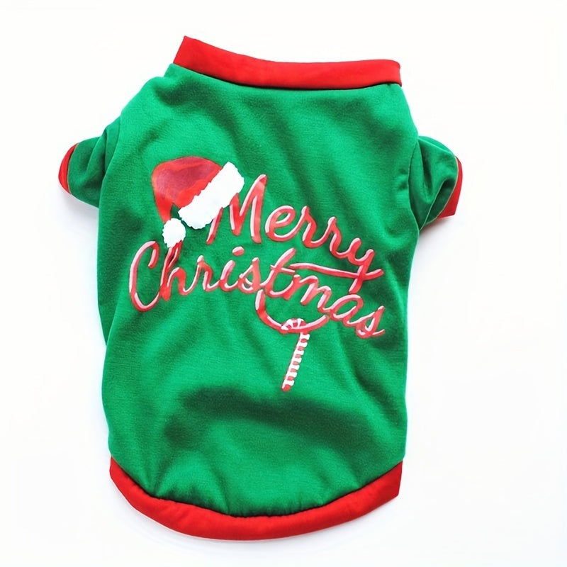 1pc Pet Xmas Warm Cotton Clothing Dog CHRISTMAS Halloween Clothes For Small Medium Dogs Vest Shirt