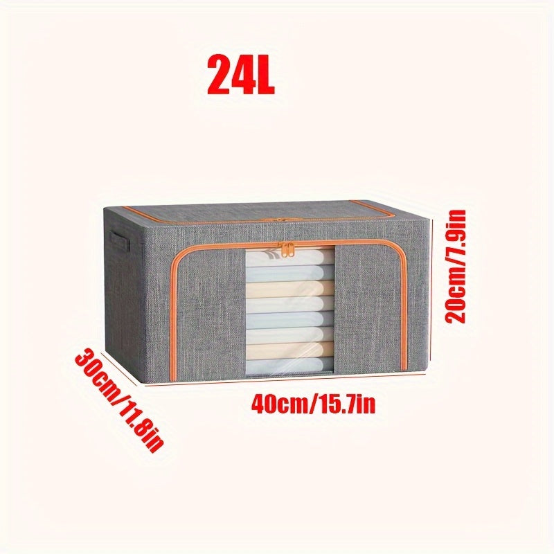 1pc Extra-Large Foldable Storage Box for Clothes and Quilts - Dustproof and Space-Saving Organizer for Home and College Dorms