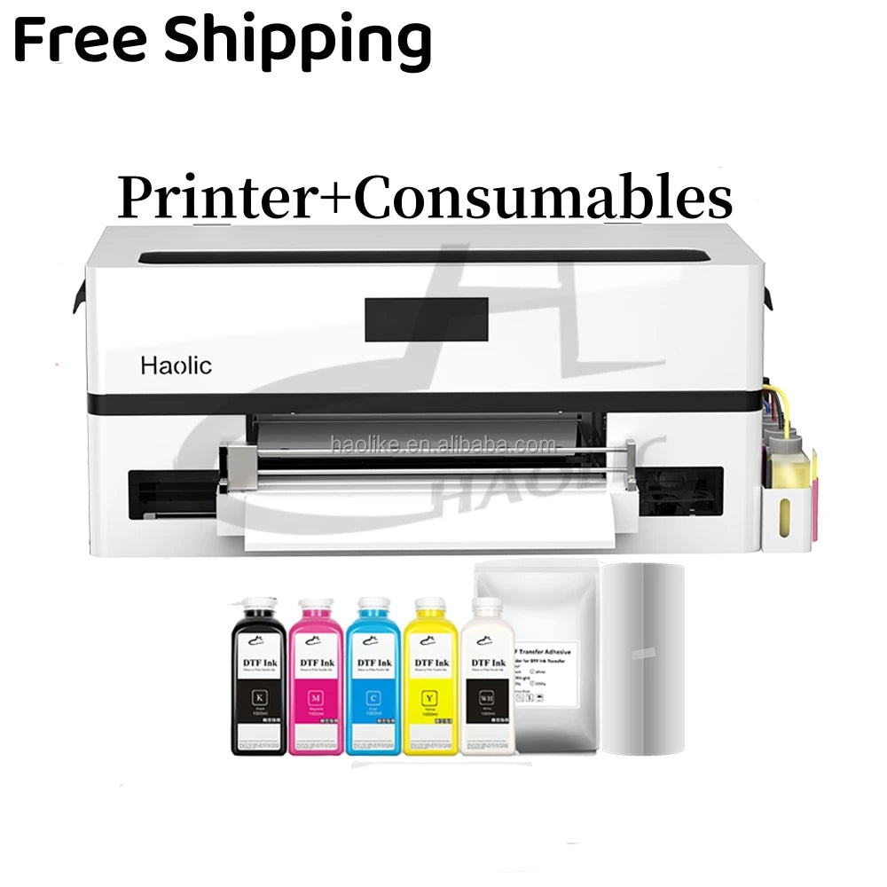 Premium PET Film DTF Printer A3 13Inch with XP600 Head Heat Transfer Machine for Women's Clothes T-shirt Free Shipping US Stock