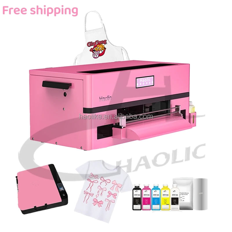 Desktop A3 DTF Printer13'' with XP600 Head Pet Film Heat Transfer Machine for T-Shirt Dress Women's Clothes Design USA Warehouse