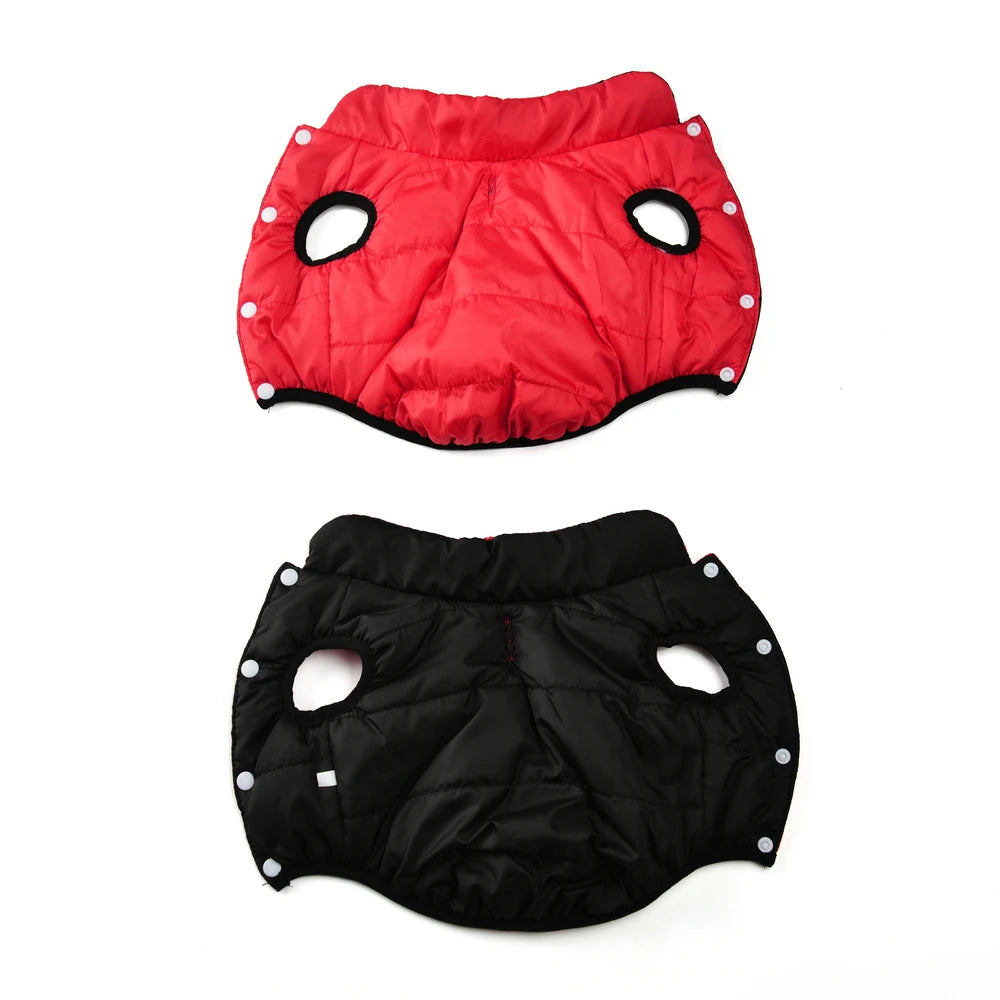 Reversible Big Dog Jacket Winter Warm Clothes For Medium Large Dogs Waterproof Windproof Pet Vest Coat Golden Retriever Outfits