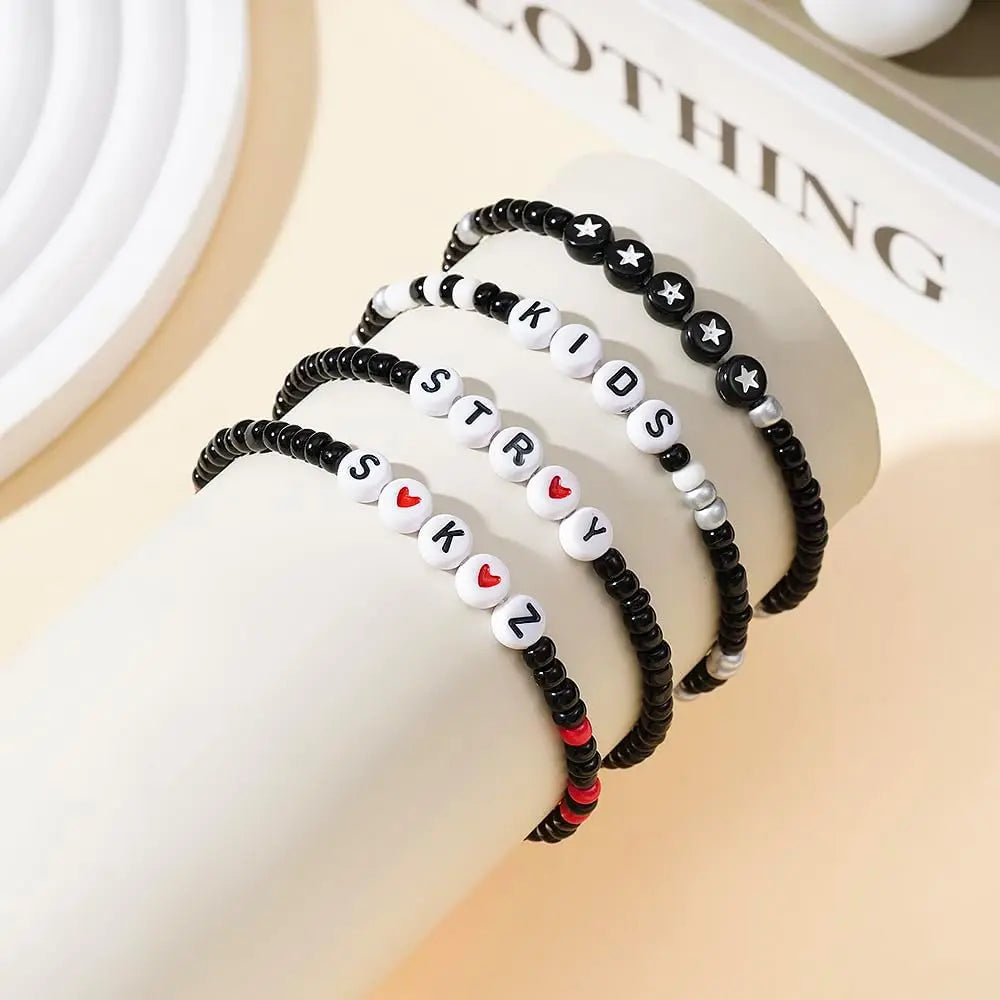 Bracelets Set -Inspired Friendship Bracelets, Perfect S-K-Z-Stray Merch Gifts for Fans' Birthdays Concert Outfits