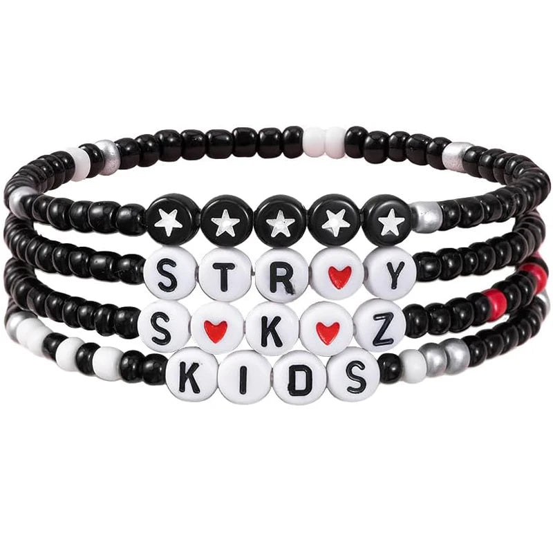 Bracelets Set -Inspired Friendship Bracelets, Perfect S-K-Z-Stray Merch Gifts for Fans' Birthdays Concert Outfits
