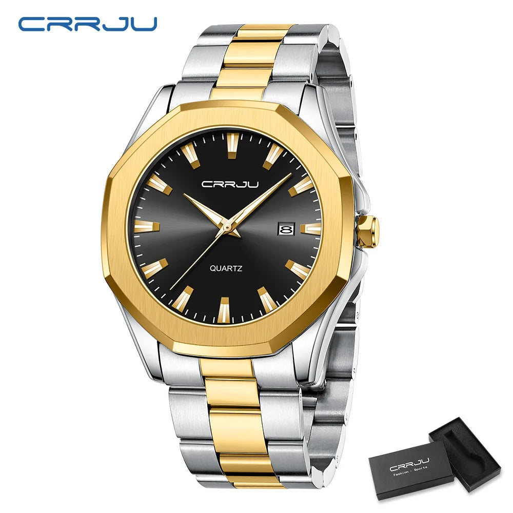 Watches for Men Classic with Date Business Dress Luxury Waterproof Luminous Mens Wrist Watch Analog Stainless Steel Men Watch