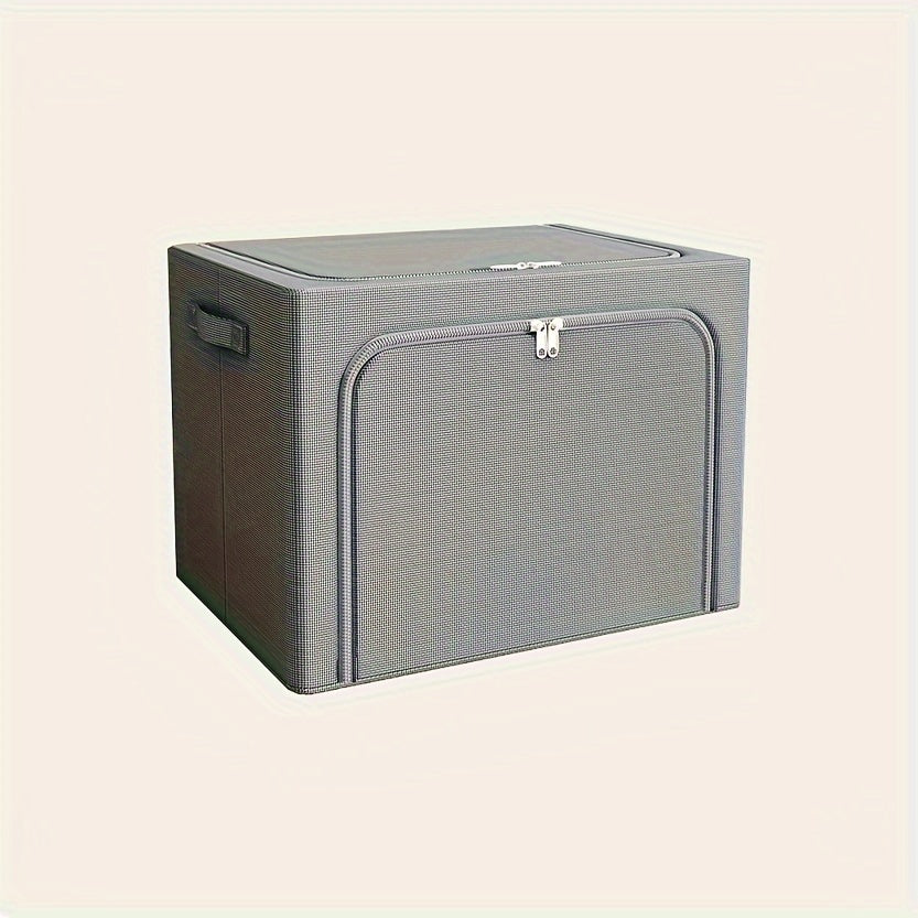 1pc Extra-Large Foldable Storage Box for Clothes and Quilts - Dustproof and Space-Saving Organizer for Home and College Dorms