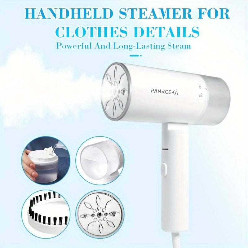 1pc Steamer For Clothes, 1200w Handheld Clothes Steamer, Portable Garment Steamer, Foldable Handheld Fabric Wrinkle Remover, Portable Home Steam Iron, 30 Seconds Preheat, Supports Dry And Wet Ironing, Suitable For Home Travel